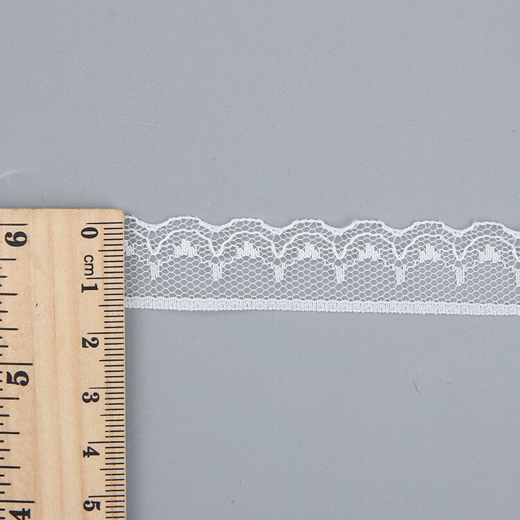 Lace Trim White Nylon Lace Fabric for Apparel Wholesale Supplier 4